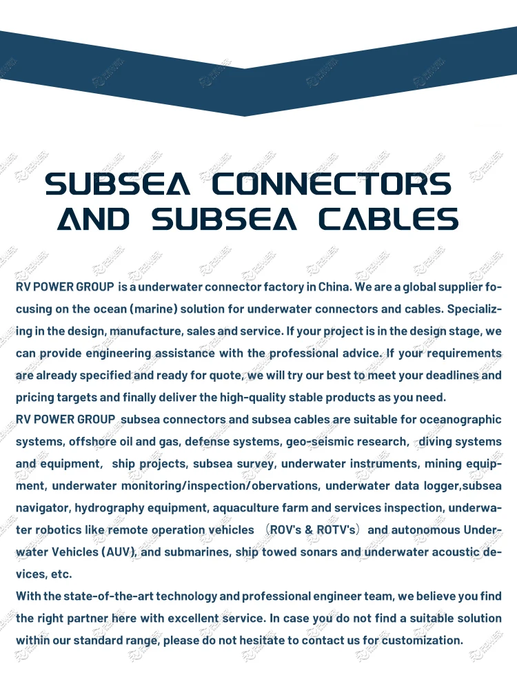 DIL8F 8-Pin Subsea Ethernet Connector — In-Line Female, 300 Bar, Gigabit Etherne